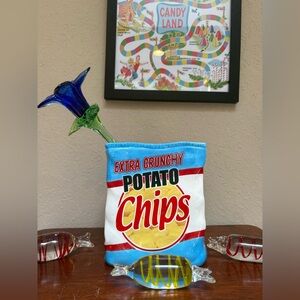 Vintage Ceramic Chips Container